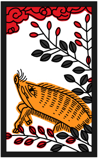 花札に描かれた鹿とイノシシ なぜ旬とは逆 イノシシは牡丹じゃない について考察してみた ジビエーる